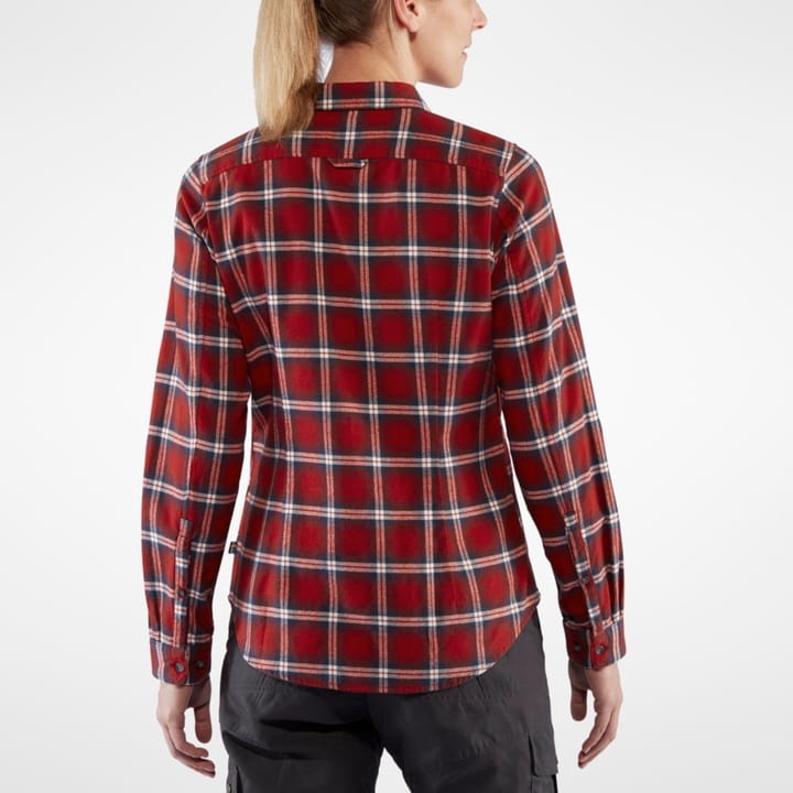 Fjällräven Women's Övik Flannel Shirt Deep Red Fjällräven