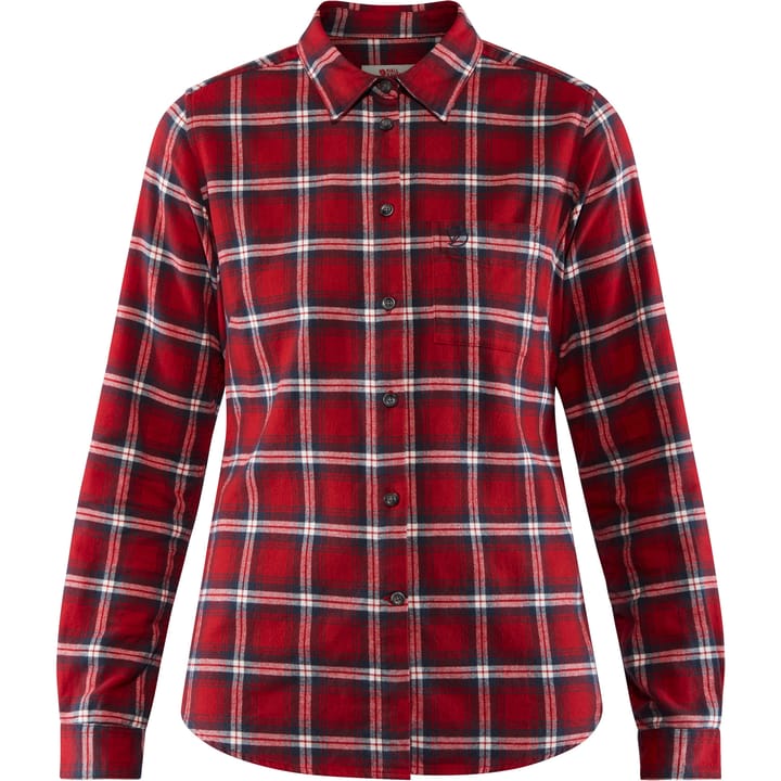 Fjällräven Women's Övik Flannel Shirt Deep Red Fjällräven