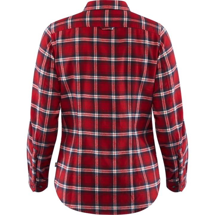 Women's Övik Flannel Shirt Deep Red Fjällräven