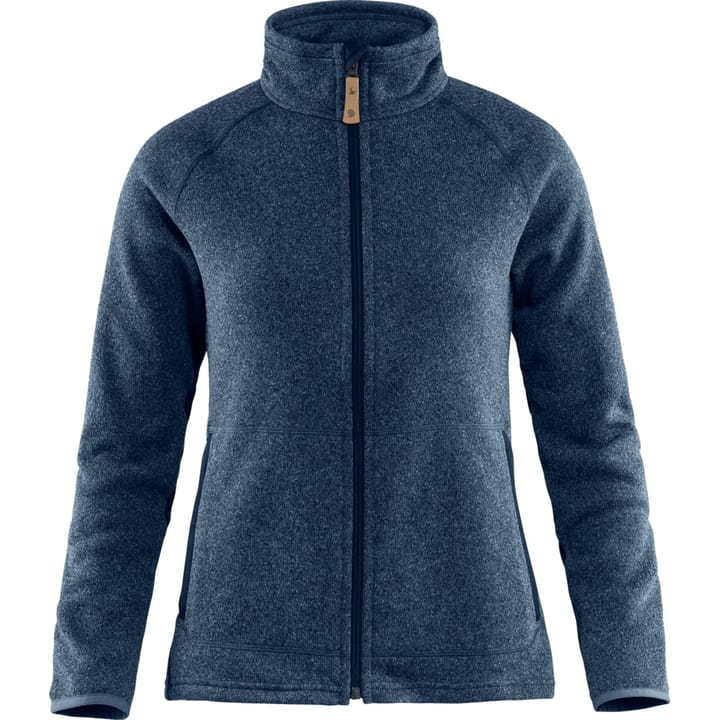 Fjällräven Women's Övik Fleece Zip Sweater Navy Fjällräven