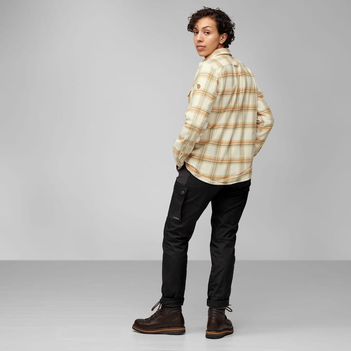 Fjällräven Women's Övik Heavy Flannel Shirt Chalk White-fossil Fjällräven