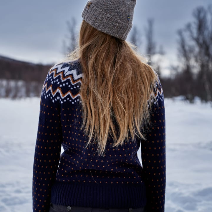 Fjällräven Women's Övik Knit Cardigan Dark Garnet Fjällräven