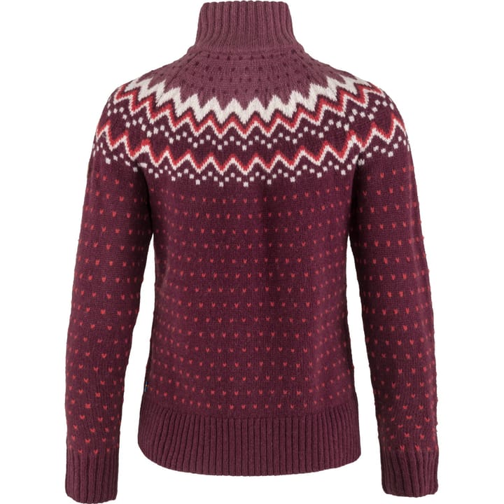 Fjällräven Women's Övik Knit Cardigan Dark Garnet Fjällräven