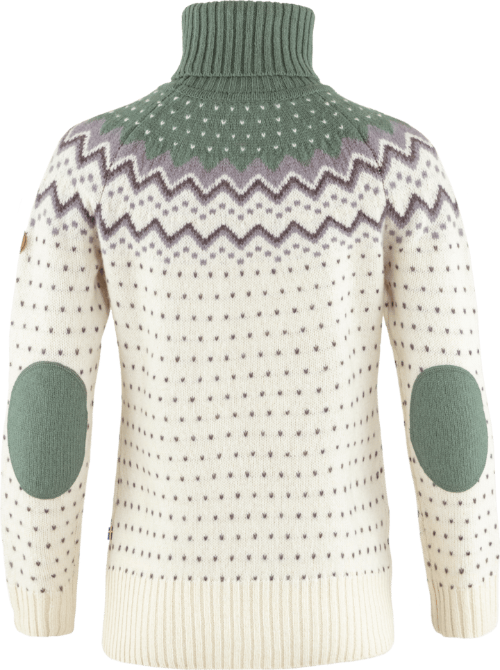 Fjällräven Women's Övik Knit Roller Neck Chalk White-Patina Green Fjällräven Fjällräven Women's Övik Knit Roller Neck Chalk White-Patina Green Fjällräven