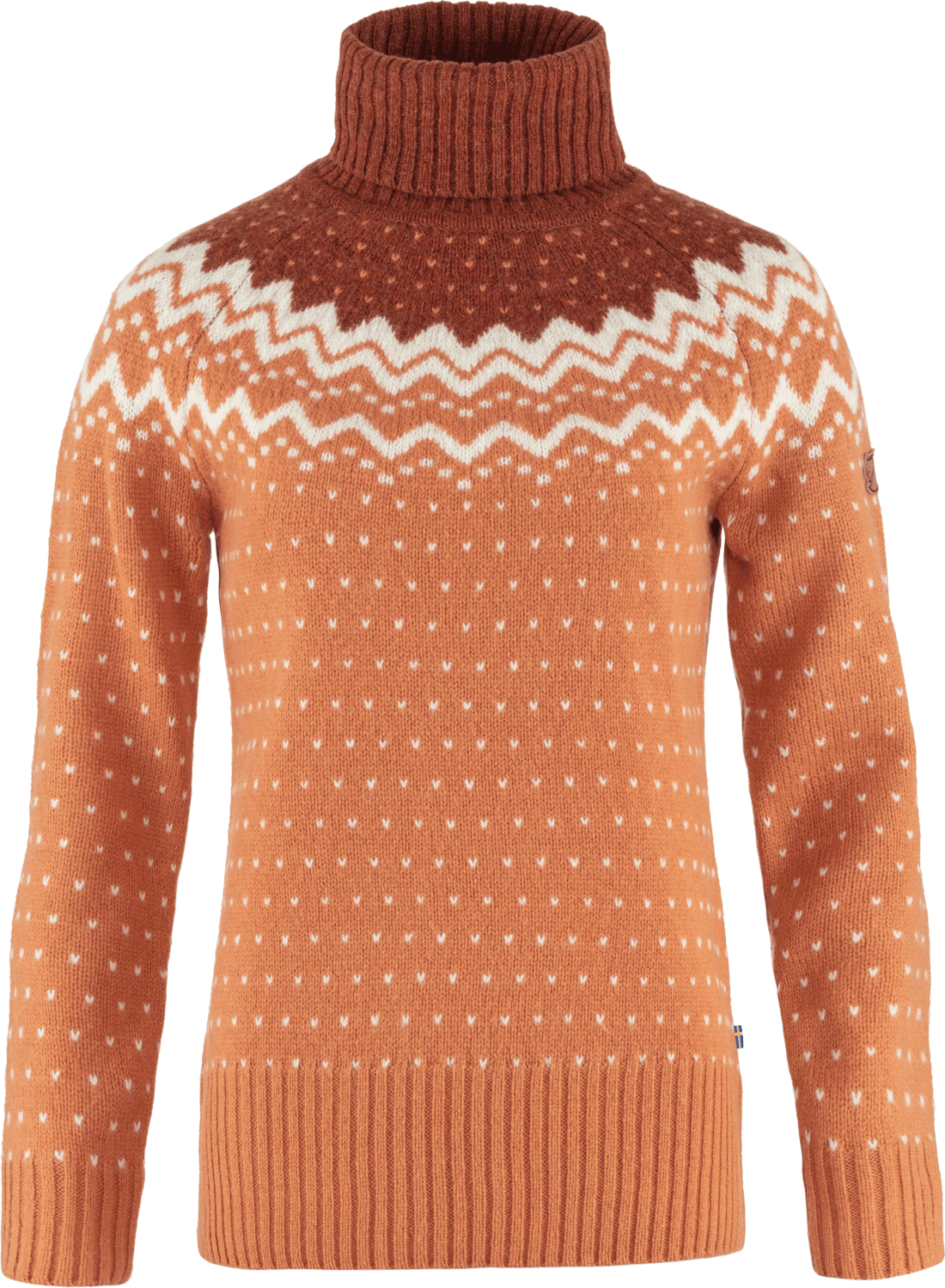 Fjällräven Women's Övik Knit Roller Neck Desert Brown-Autumn Leaf