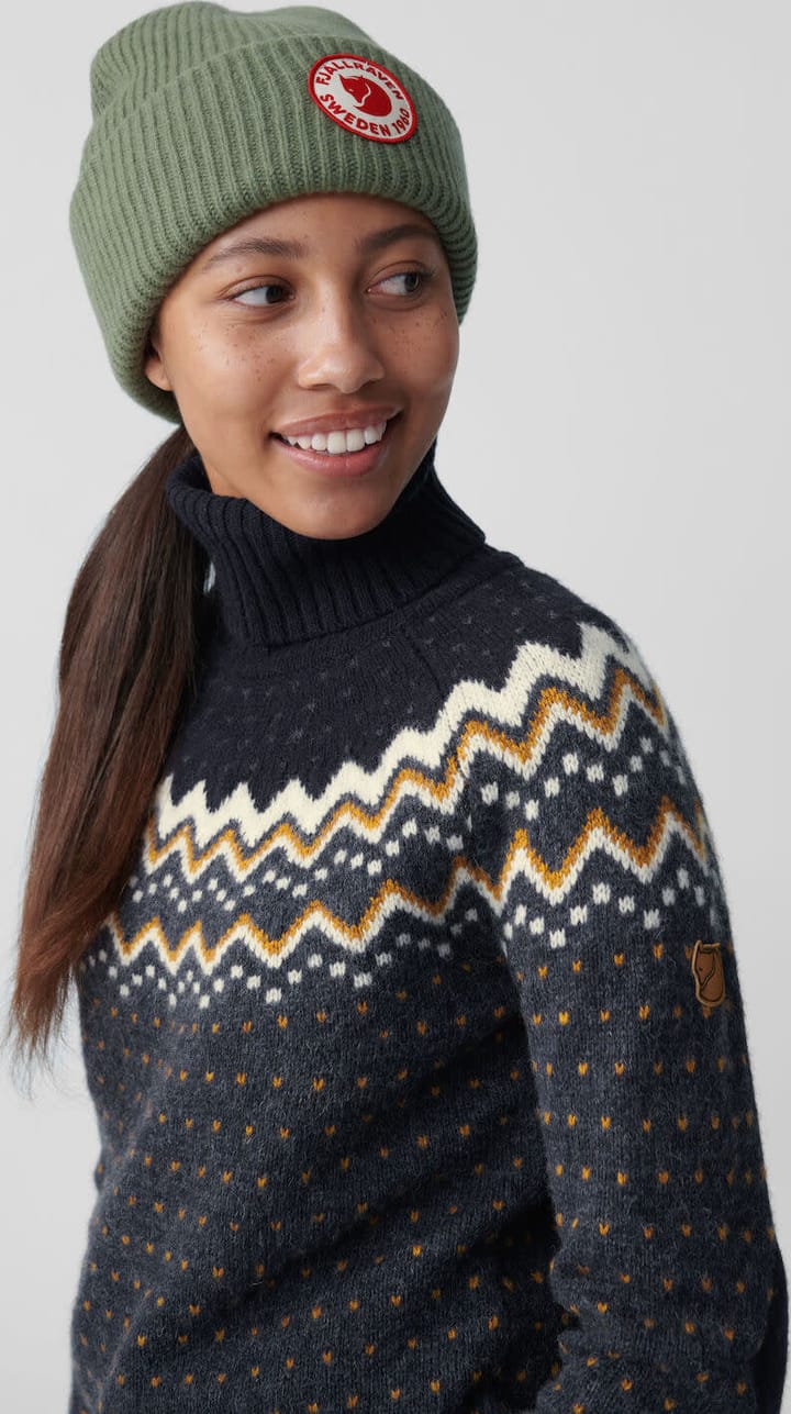 Fjällräven Women's Övik Knit Roller Neck Navy-Dark Navy Fjällräven