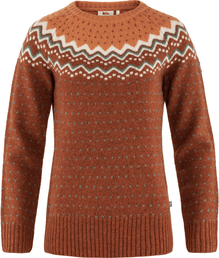 Fjällräven Women's Övik Knit Sweater Autumn Leaf/Desert Brown Fjällräven