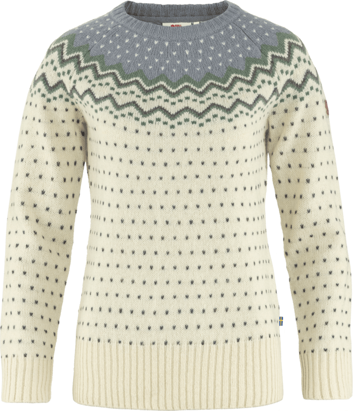 Fjällräven Women's Övik Knit Sweater Chalk White/Flint Grey Fjällräven