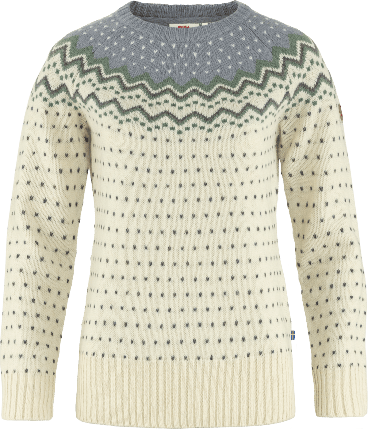 Fjällräven Women's Övik Knit Sweater Chalk White/Flint Grey
