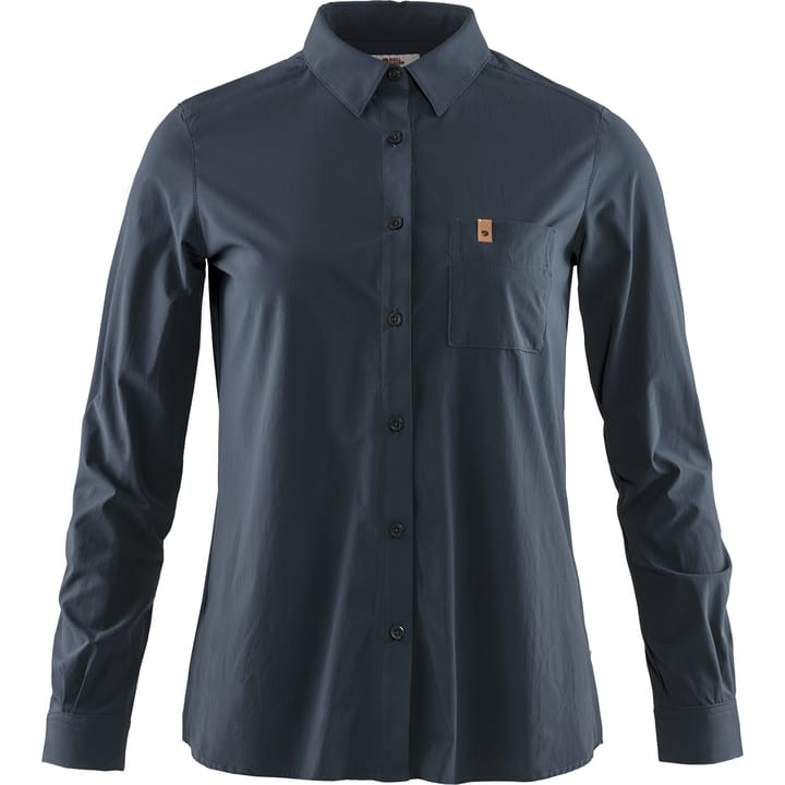 Fjällräven Women's Övik Lite Shirt Ls Navy Fjällräven