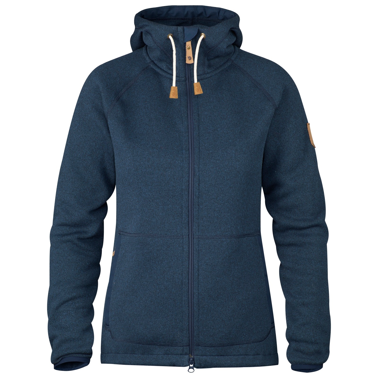 Fjällräven Women's Övik Reinforced Hoodie Navy Mellanlager tröjor L