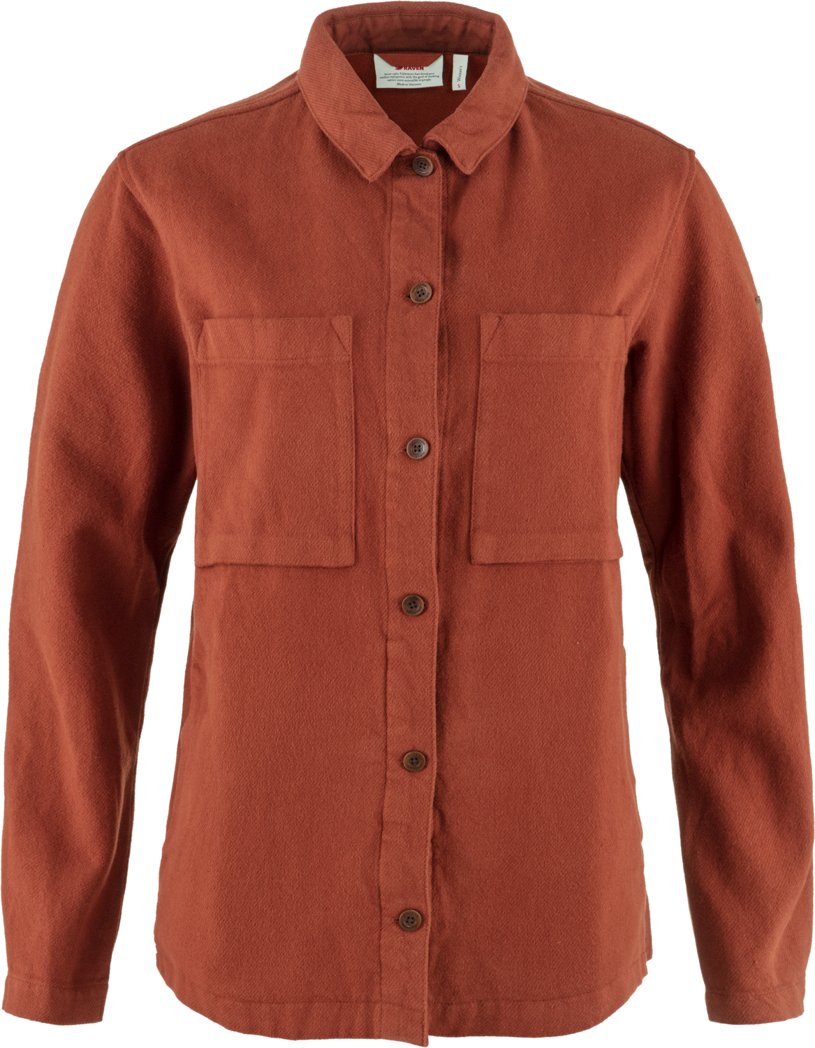 Fjällräven Women's Singi Flannel Overshirt Autumn Leaf Långärmade skjortor M