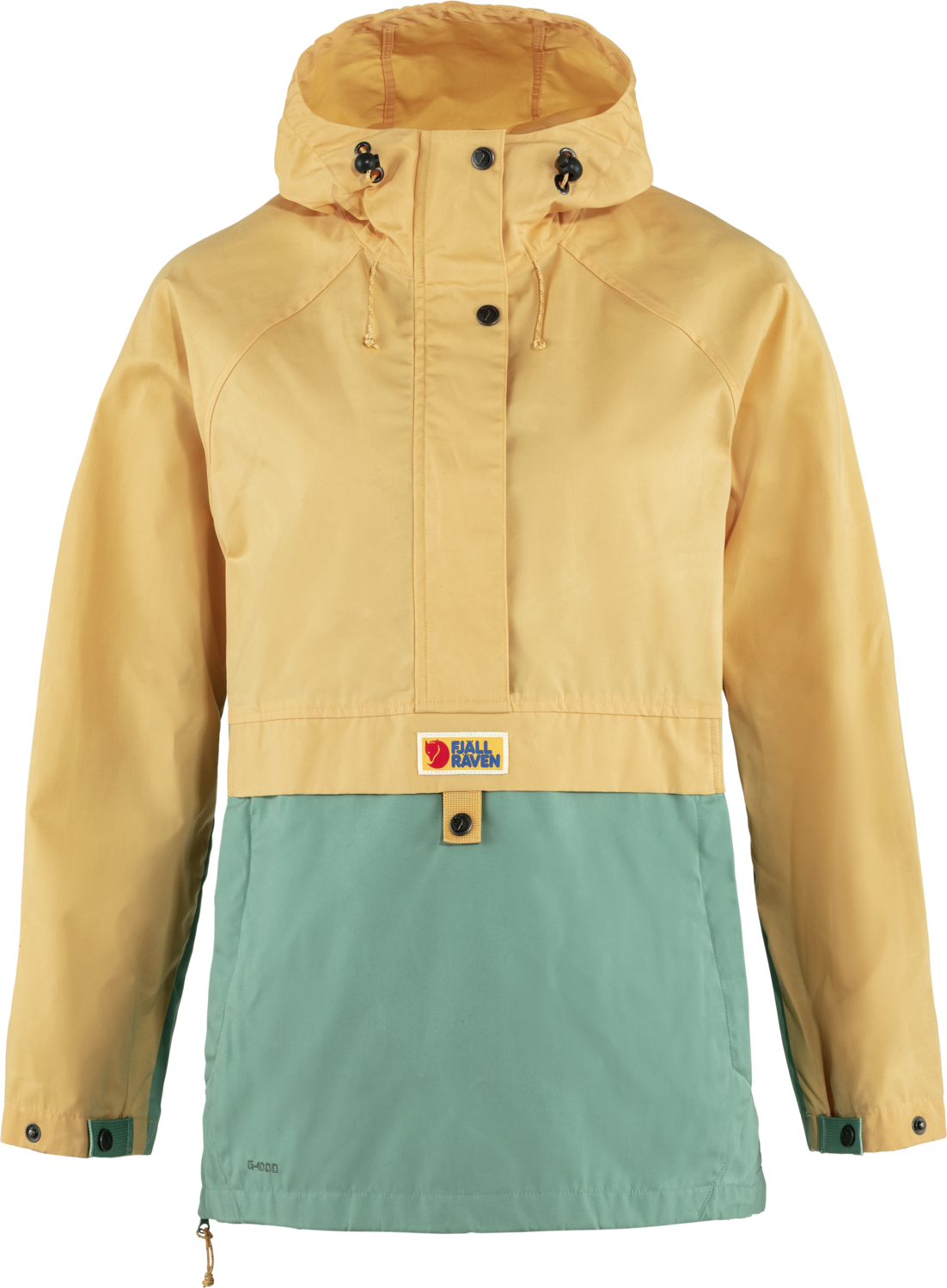 Fjällräven Women's Vardag Anorak Mais Yellow-Aloe Green Uforet friluftsjakker M