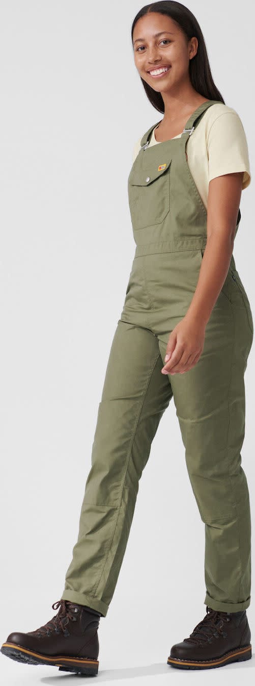 Fjällräven Women's Vardag Dungaree Trousers Green Fjällräven