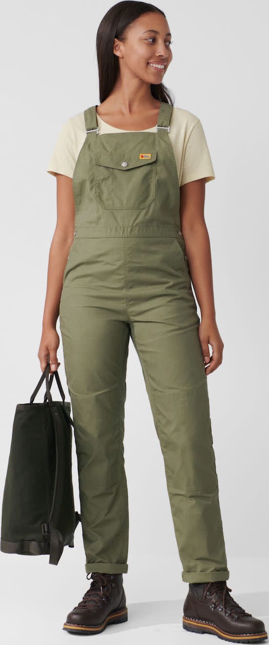 Fjällräven Women's Vardag Dungaree Trousers Green Fjällräven