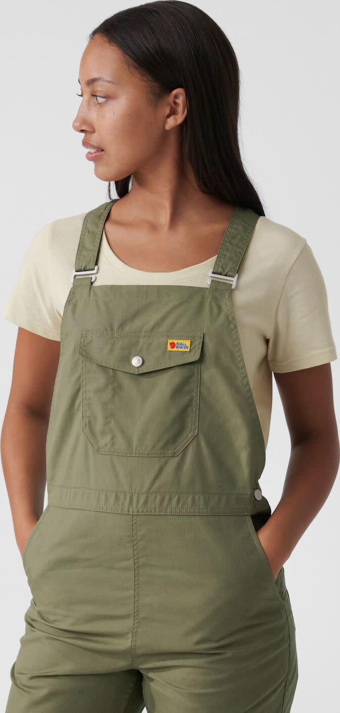 Fjällräven Women's Vardag Dungaree Trousers Green Fjällräven