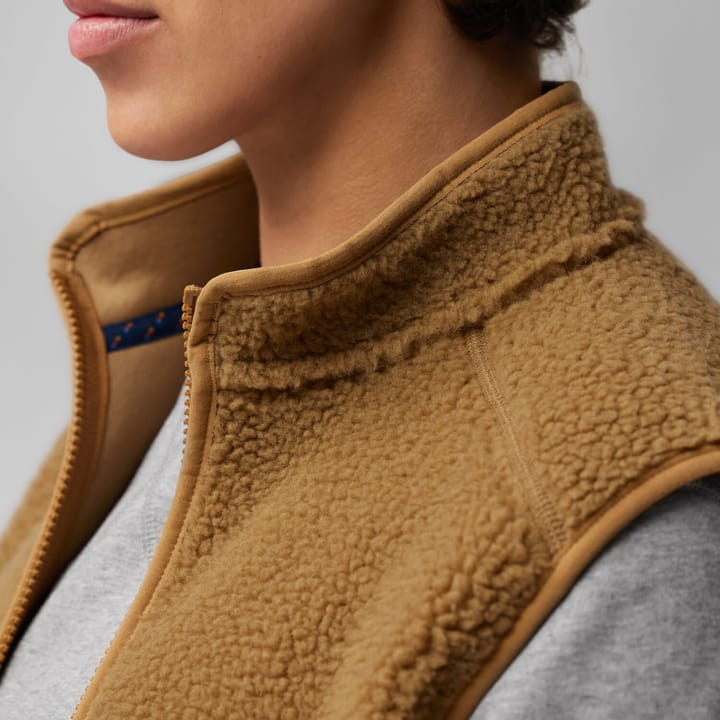 Fjällräven Women's Vardag Pile Fleece Vest Buckwheat Brown Fjällräven