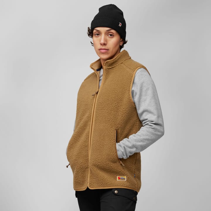 Fjällräven Women's Vardag Pile Fleece Vest Buckwheat Brown Fjällräven
