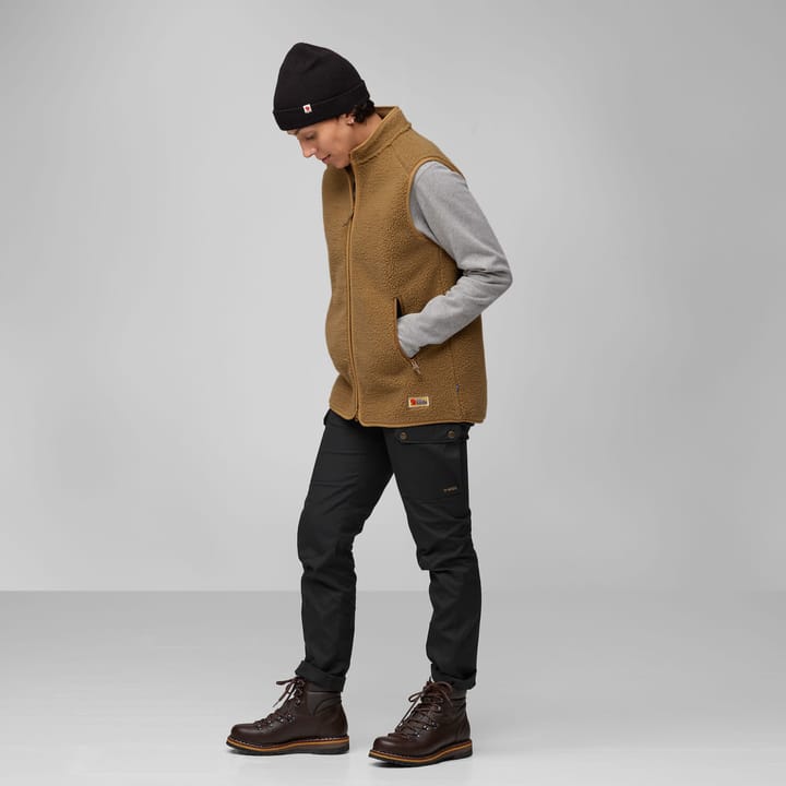 Fjällräven Women's Vardag Pile Fleece Vest Buckwheat Brown Fjällräven
