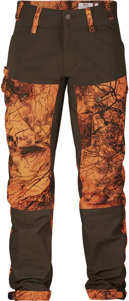 Fjällräven Men's Lappland Hybrid Trousers Orange Multi Camo-Deep Forest