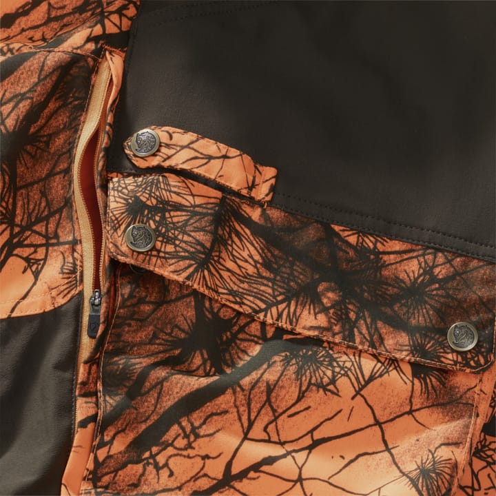 Fjällräven Men's Lappland Hybrid Trousers Orange Multi Camo-Deep Forest Fjällräven