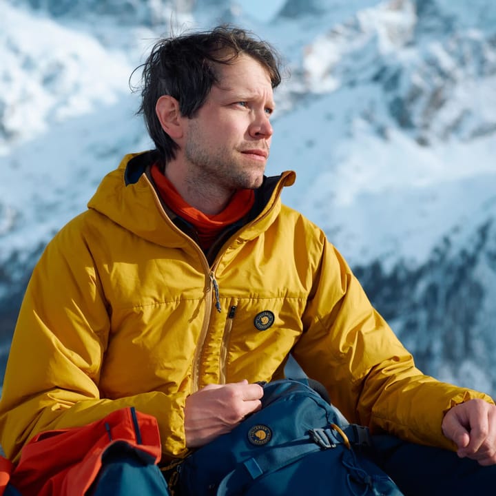 Fjällräven Men's Bergtagen 60 Insulation Jacket Mustard Yellow-mountain Blue Fjällräven