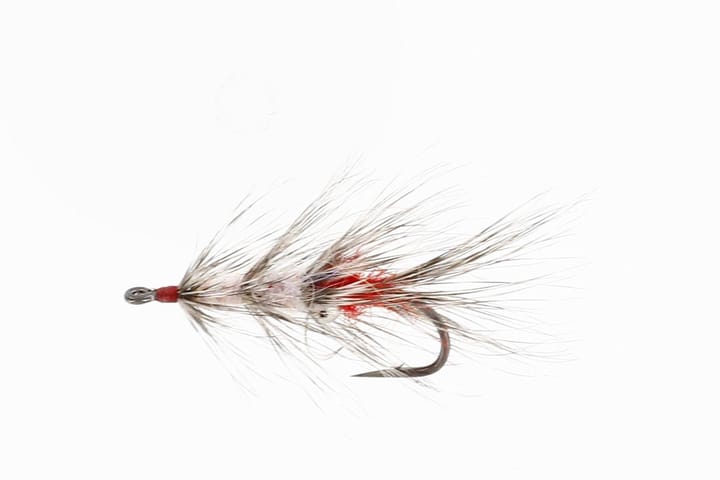 Unique Flies Vaskebjørnen Uv Gamakatsu Ls5013 #4 Grey/red Unique Flies