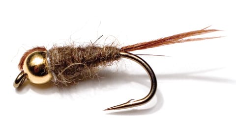 Unique Flies Hare Ears Bead Black Unique Flies