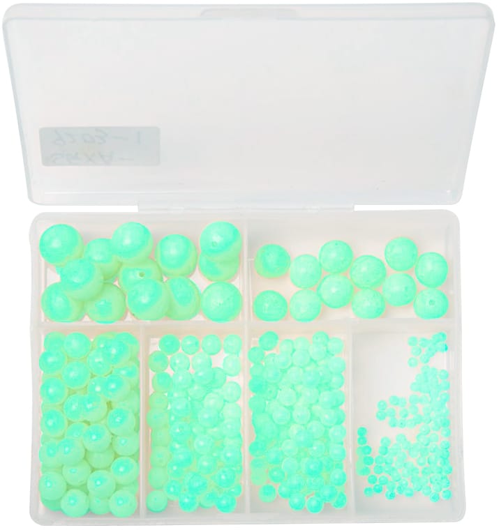 Wiggler Fladen Luminous Soft Beads 300-Pack Selvlysende Myke Perler 5, 8 Og 10mm Luminous Wiggler