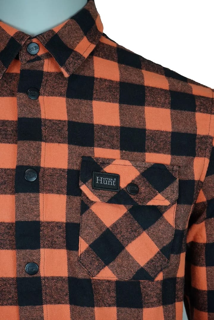 Avignon Unisex AFTER Hunt Flannel Shirt Orange/Black Avignon