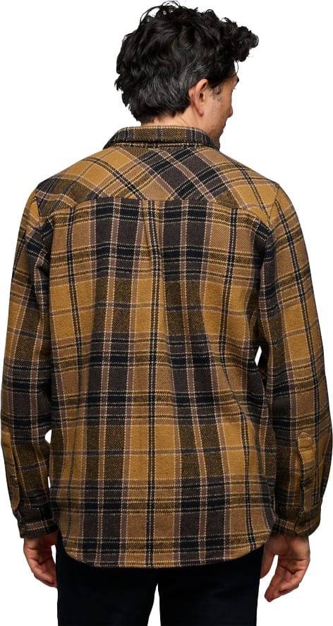 Black Diamond Men's Project Heavy Flannel Flax-Black Plaid Black Diamond