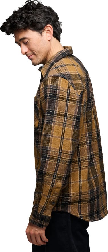 Black Diamond Men's Project Heavy Flannel Flax-Black Plaid Black Diamond