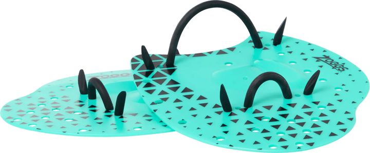 Zoggs Unisex Flat Hand Paddles Turquoise/black Zoggs