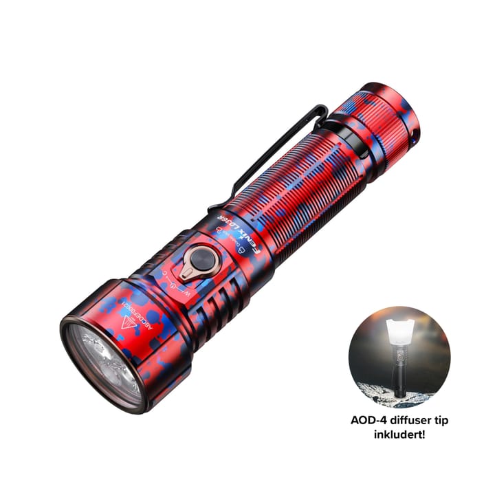 LD36R Lykt Flame Camo 3600lm 6 Farger M.Diffuser Flame Camo Fenix
