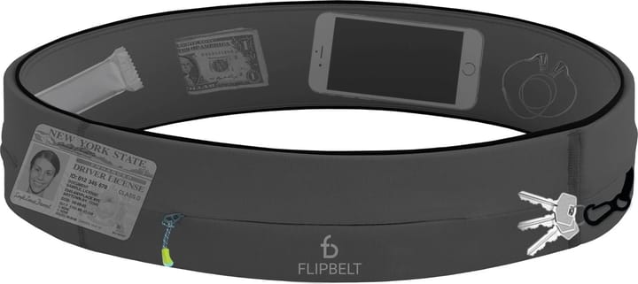 FlipBelt Zipper Carbon