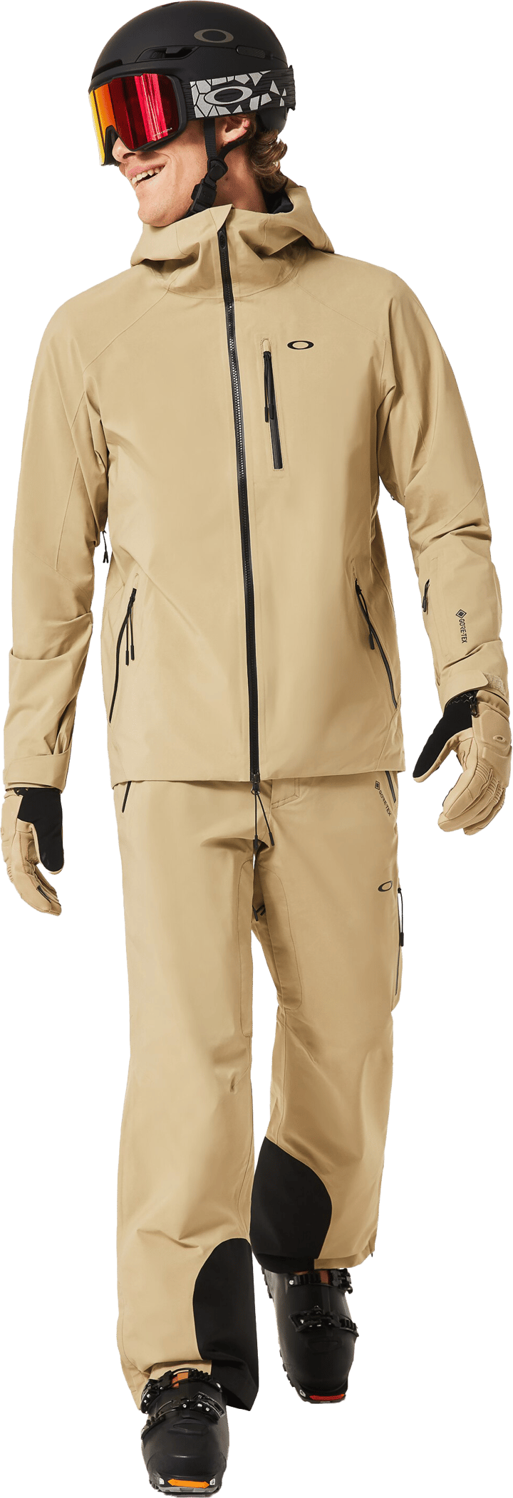 Oakley Men's Unbound GORE-TEX Shell Jacket 2.0 Pebble Oakley Oakley Men's Unbound GORE-TEX Shell Jacket 2.0 Pebble Oakley