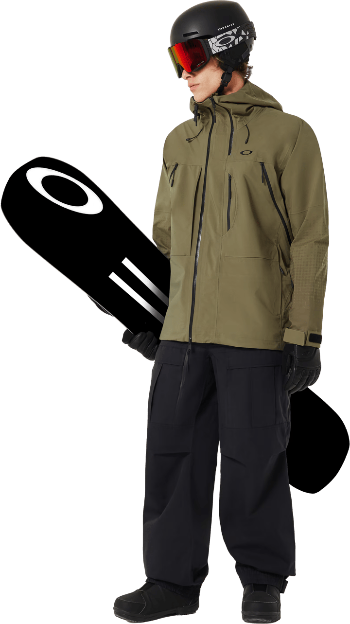 Oakley Men's Baldface Shell Jacket Army Green Oakley Oakley Men's Baldface Shell Jacket Army Green Oakley