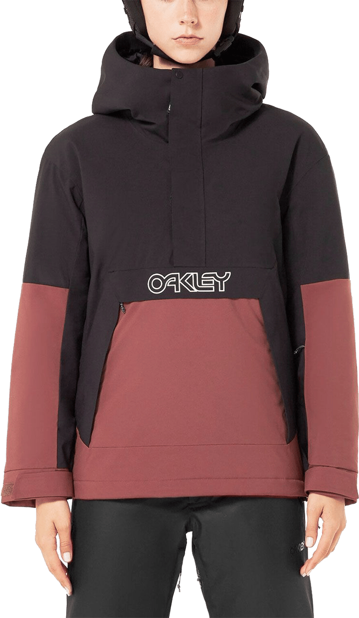 Oakley Women's Tnp Tbt Insulated Anorak Blackout/grenache Oakley
