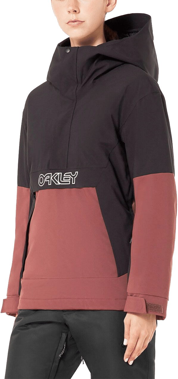 Oakley Women's Tnp Tbt Insulated Anorak Blackout/grenache Oakley