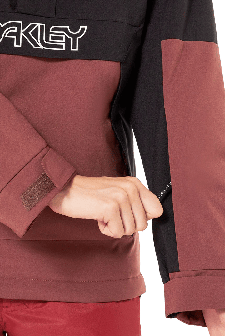 Oakley Women's Tnp Tbt Insulated Anorak Blackout/grenache Oakley