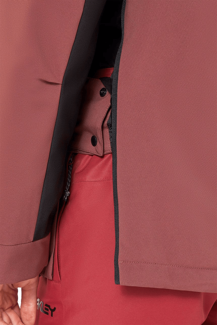 Oakley Women's Tnp Tbt Insulated Anorak Blackout/grenache Oakley