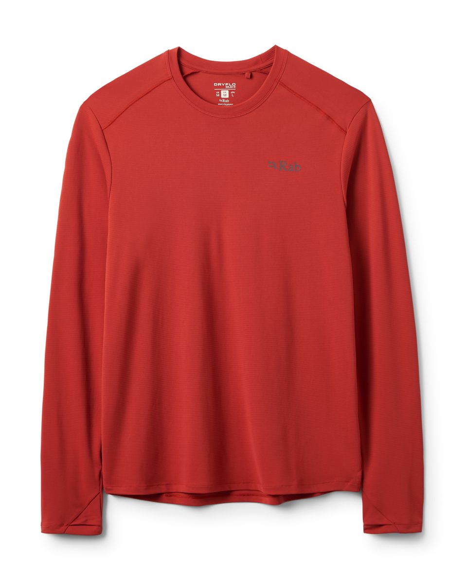 Rab Force Ls Tee Tuscan Red