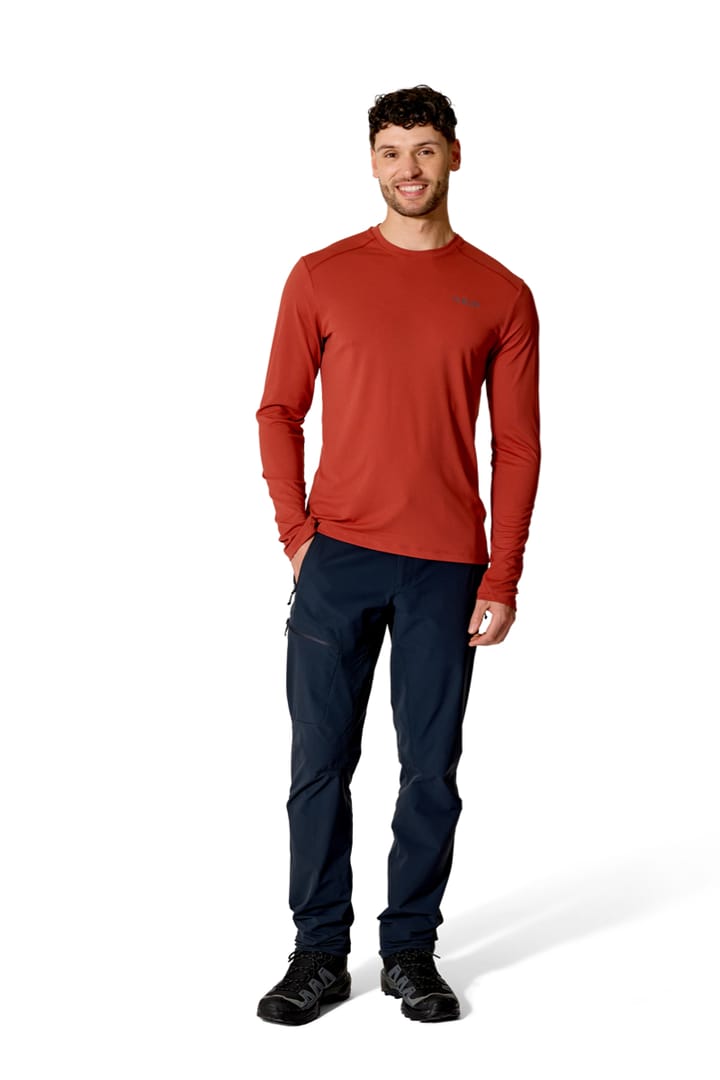 Rab Force Ls Tee Tuscan Red Rab