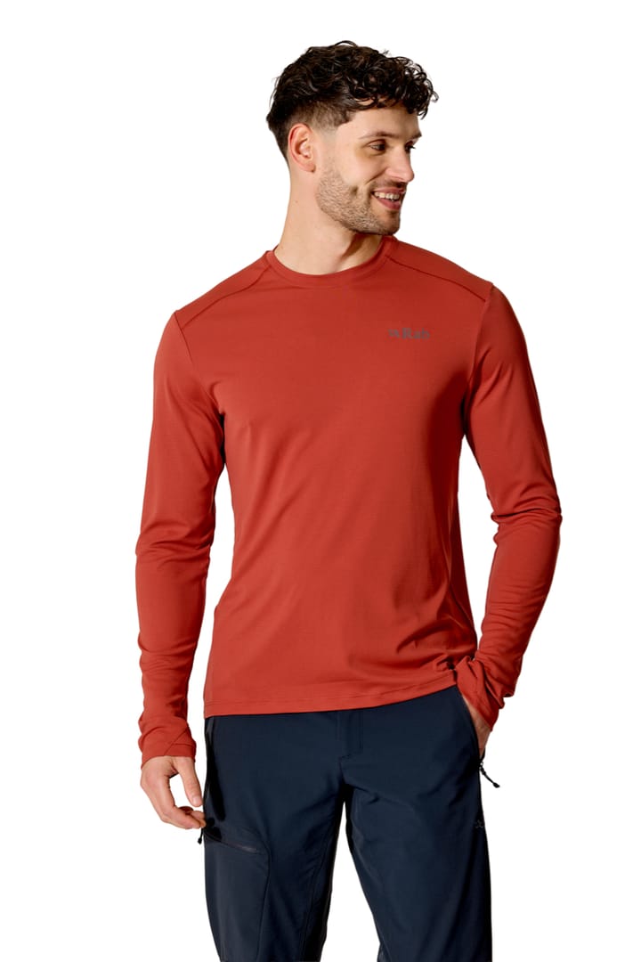 Rab Force Ls Tee Tuscan Red Rab