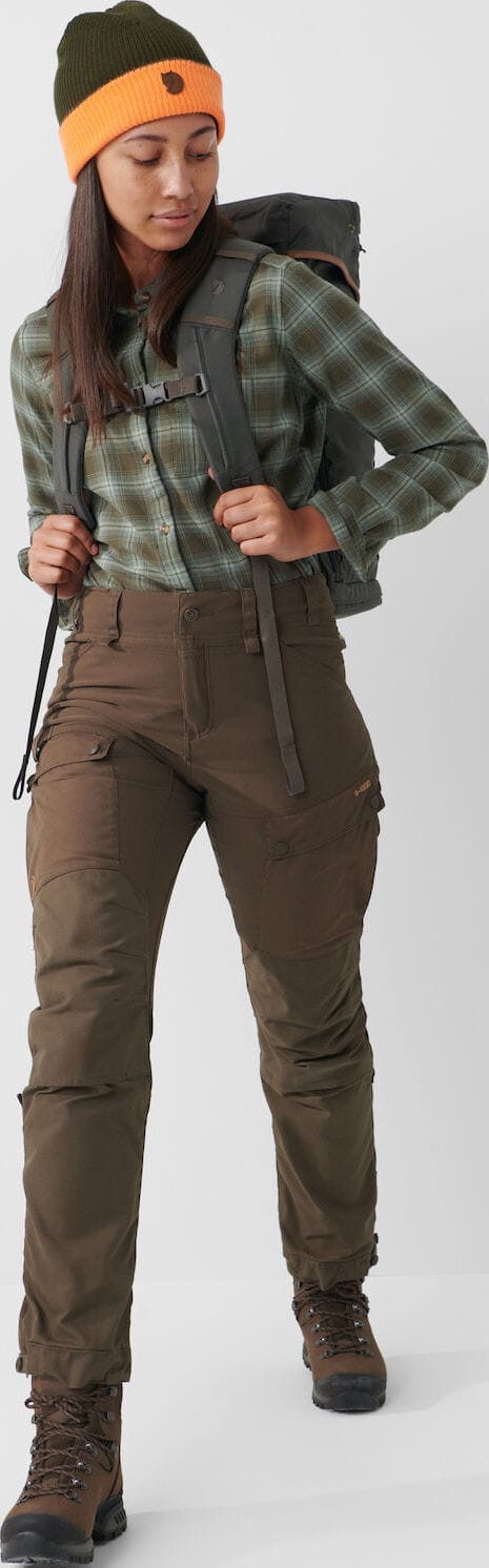 Fjällräven Women's Forest Hybrid Trousers Dark Olive Fjällräven