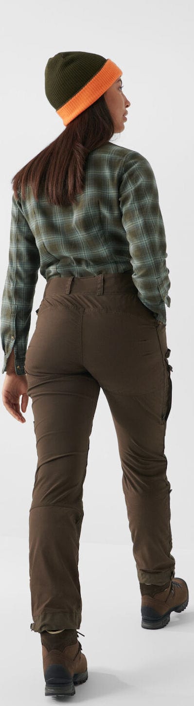 Fjällräven Women's Forest Hybrid Trousers Dark Olive Fjällräven