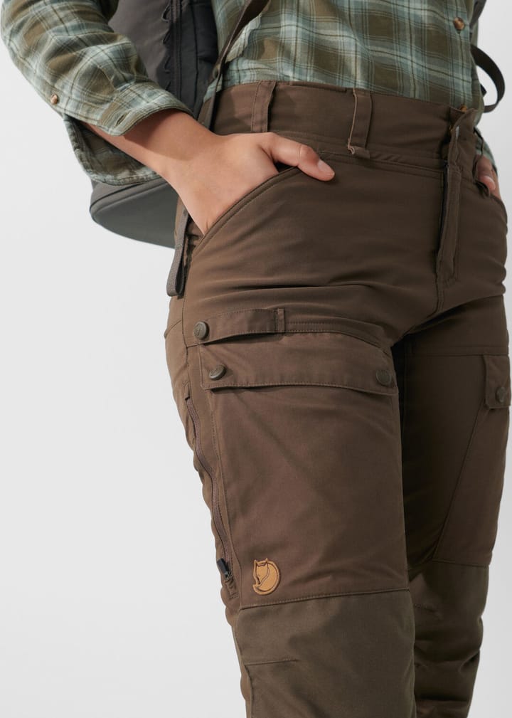 Fjällräven Women's Forest Hybrid Trousers Dark Olive Fjällräven