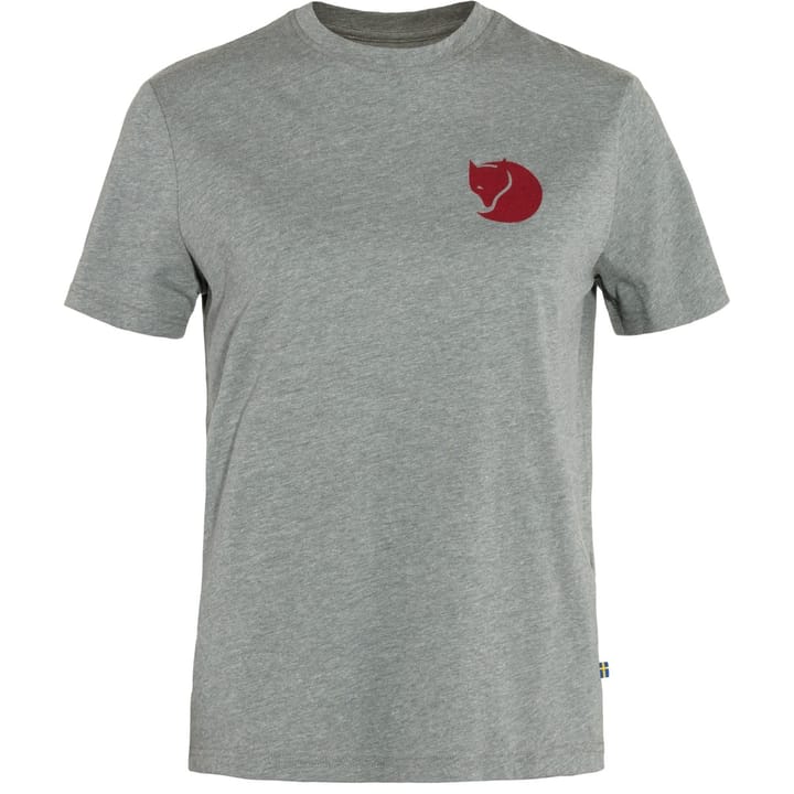 Fjällräven Women's Fox Boxy Logo Tee Grey-Melange Fjällräven