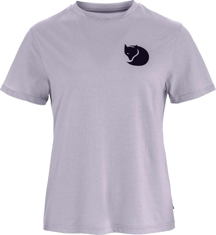 Fjällräven Women's Fox Boxy Logo Tee Lavender Mist Fjällräven