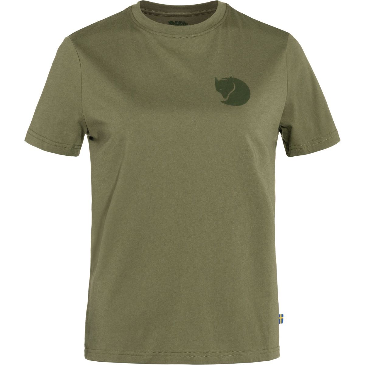 Fjällräven Women's Fox Boxy Logo Tee Green